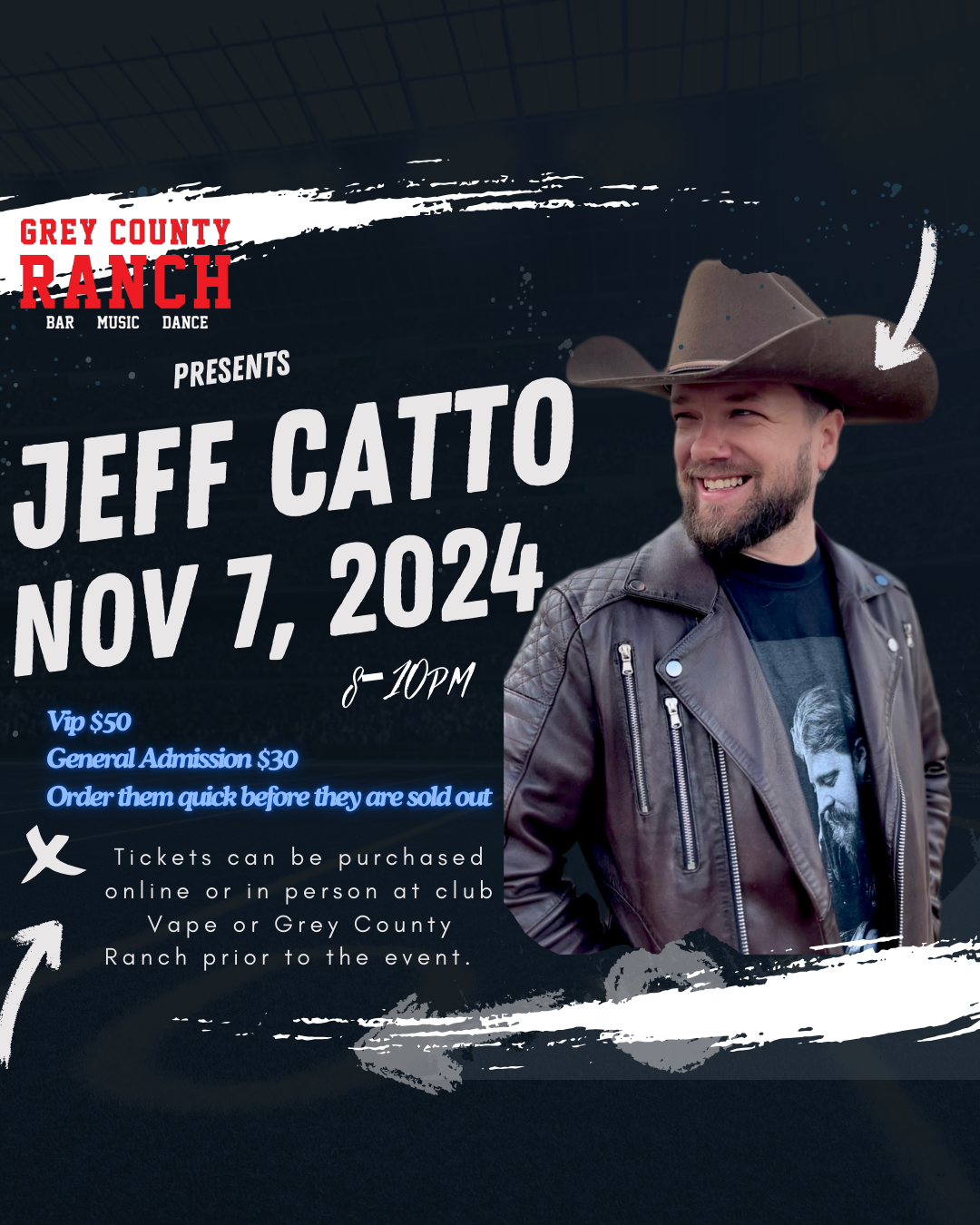 Event image Jeff Catto  performing at Grey County Ranch